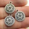 Hexagram Star of David Amulet Charm Antique Bronze Zinc Alloy Jewelry Making Supplies Craft Supplies Jewelry Charms