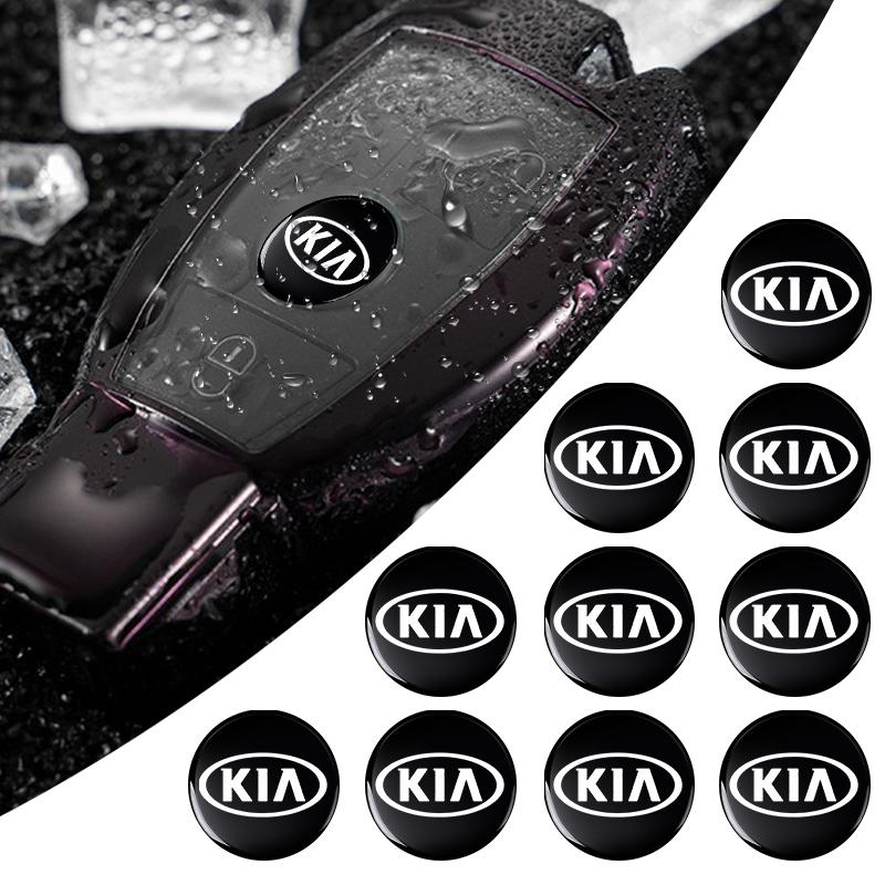 2/5/10pcs 14mm Car Key Chain Emblem Stickers For KIA Sportage Ceed Sorento Cerato Optima Picanto Rio Soul Niro Sonic Accessories