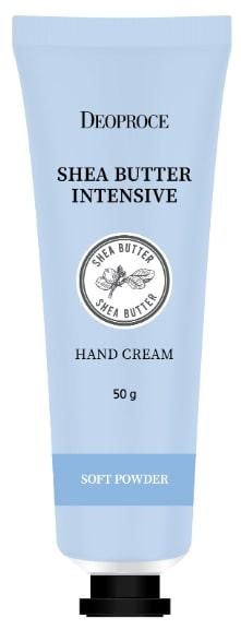 

DEOPROCE SHEA BUTTER INTENSIVE HAND CREAM SOFT POWDER Интенсивный увлажняющий крем для рук с маслом ши 50г