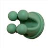 3PCS Silicone Sticky Hooks Green Crown-Shaped Design for Hanging Keys Toothbrushes Charging Cables Bath Scrubbing Towels Electrical Plugs for Kitchen