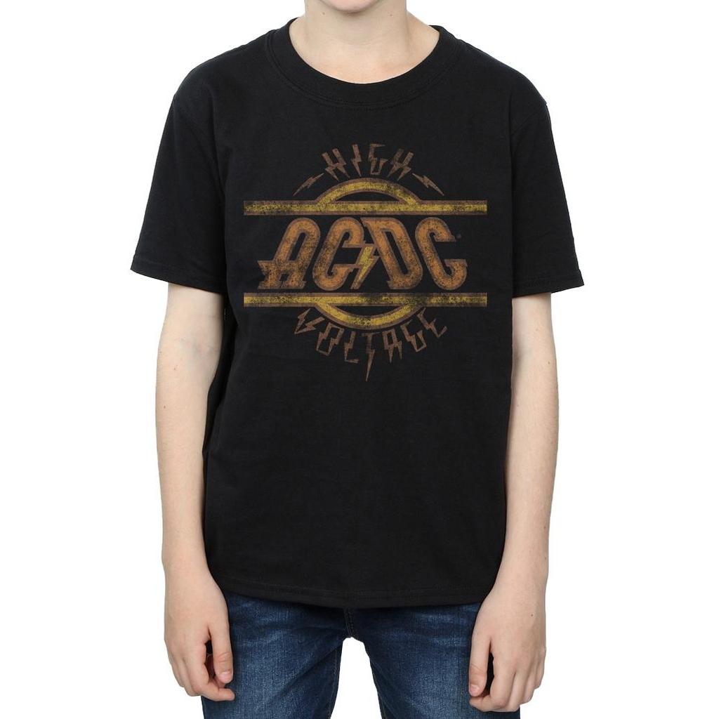 AC/DC Boys High Voltage Distressed Logo T-Shirt