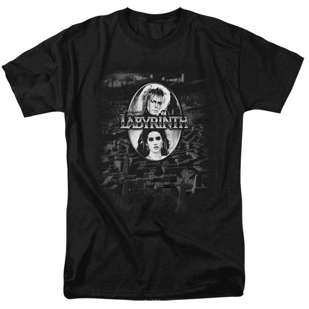 Labyrinth - Maze - Unisex Short Sleeve Children s T-shirt - Black 140