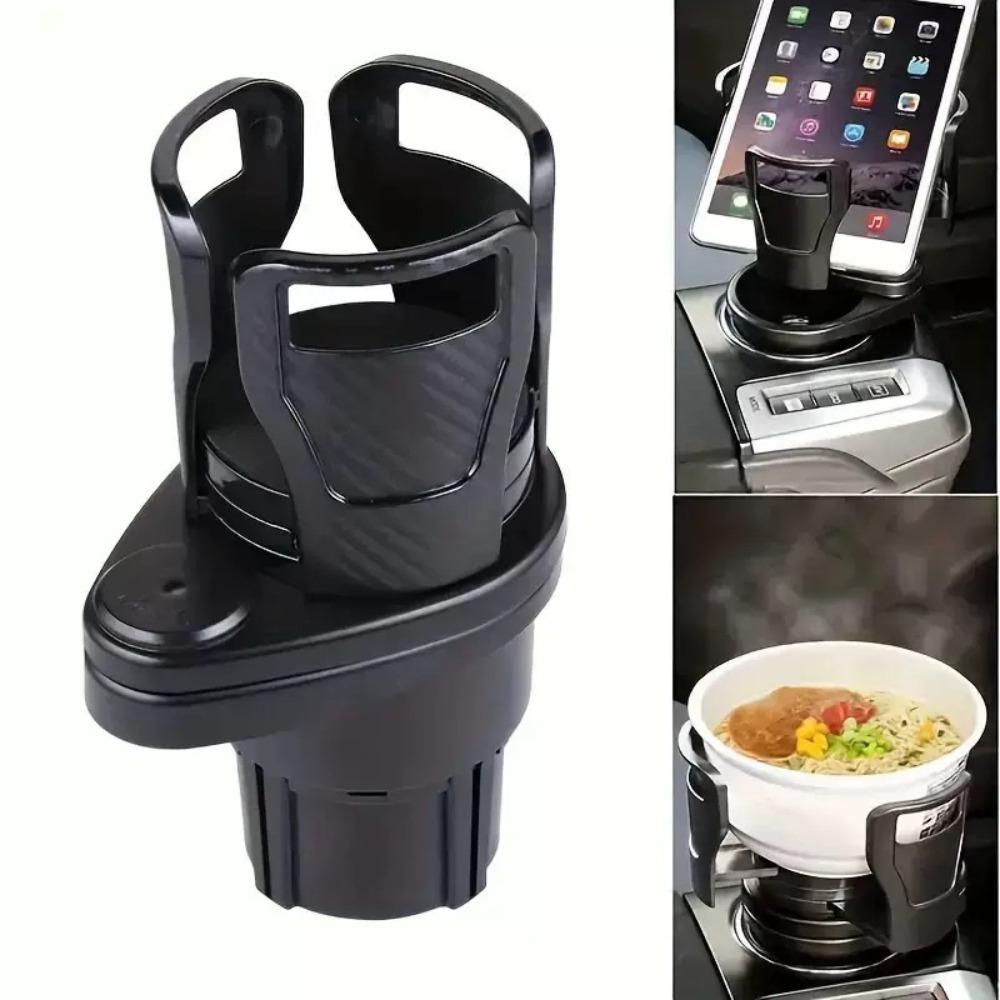 360 Rotating Dual Cup Holder Adjustable Drink Holder Aromatherapy Organizer  Automobile Accessory