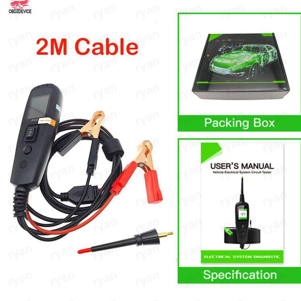 Original EC150 P100 Car Electrical Circuit Tester 12V24V Alicar P100 Automotive Circuit Tester Electrical System Diagnostic Tool 2M  P100