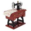 Simüle Mini Retro Dikiş Makinesi Modeli Sekiz Tonlu Müzik Kutusu Kişiselleştirilmiş Yaratıcı Hediye Ev Sanat Dekorasyonu Masaüstü Oda Dekorasyonu Olarak