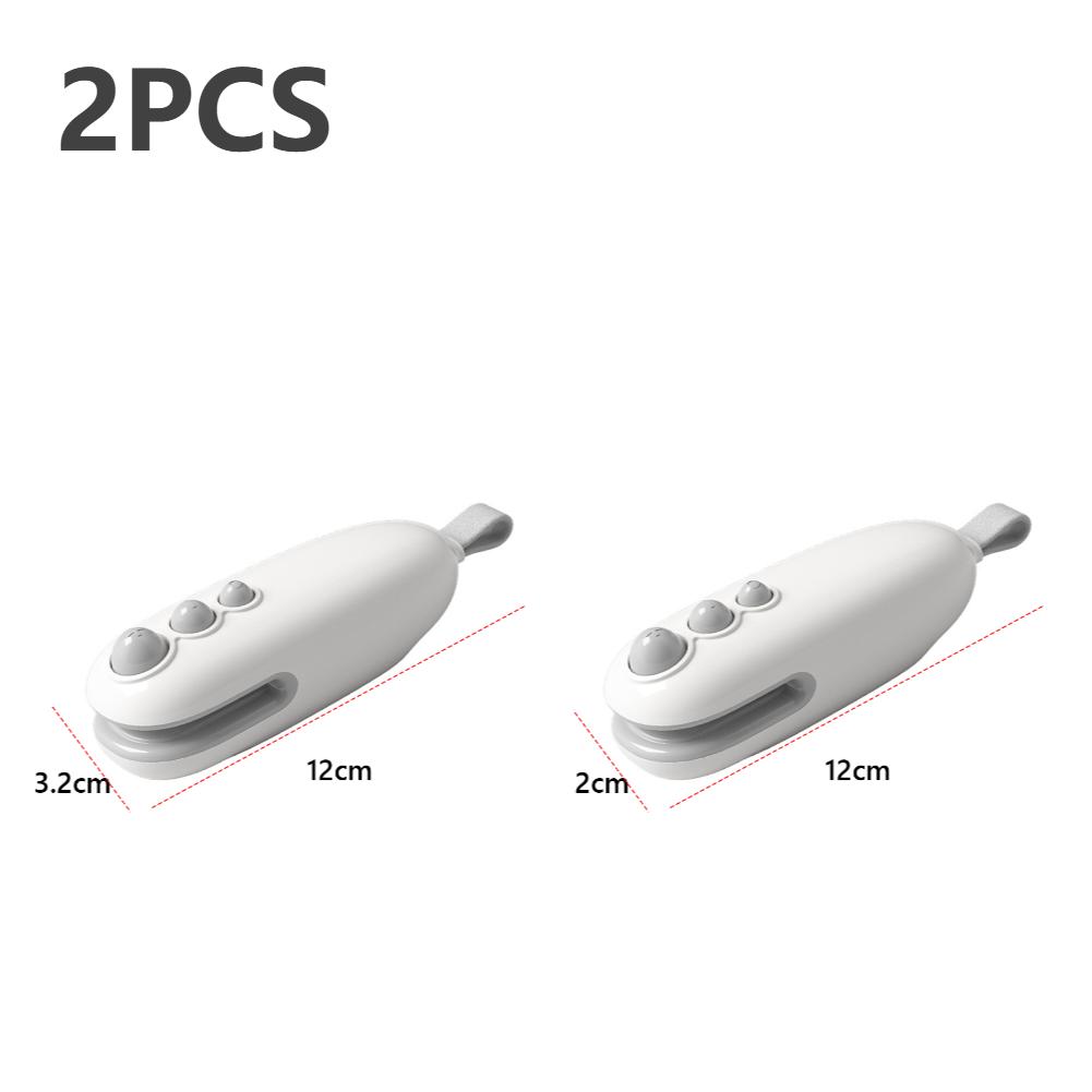 2pcs Mini Sealing Machine USB Rechargeable Heat Sealer Plastic Bag Heat Sealer for Home Travel 2 In 1Multi-function Kitchen Tool