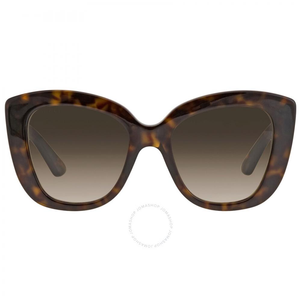 

Gucci Light Brown Butterfly Ladies Sunglasses Gg0327s 002 52