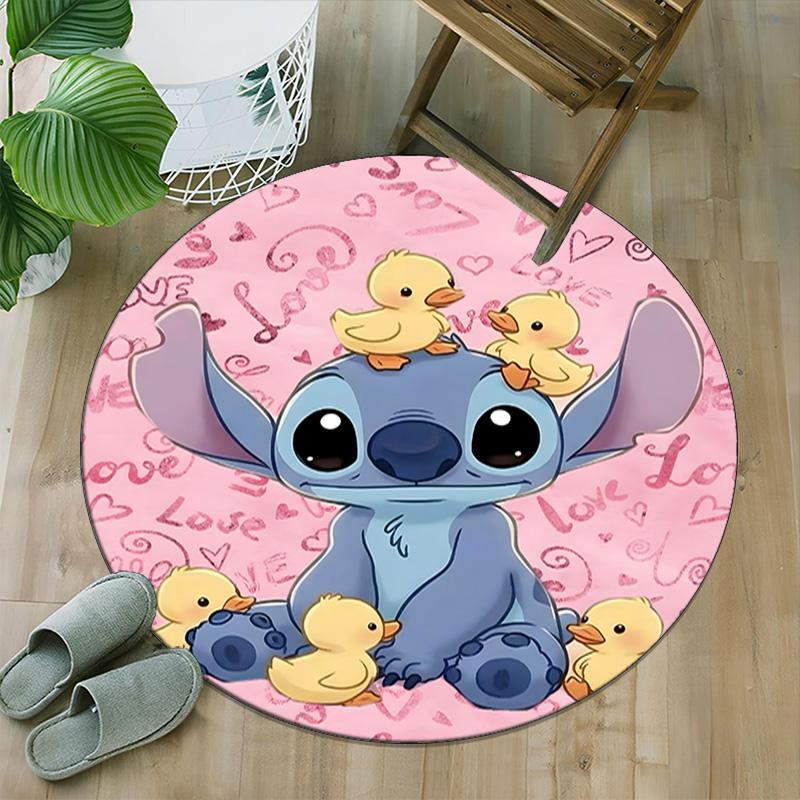 1pc S-Stitch1 Carpet, Round Rug, Comfortable, Suitable for Entryways, Living Rooms, Office, And Bedrooms, Christmas Decoration