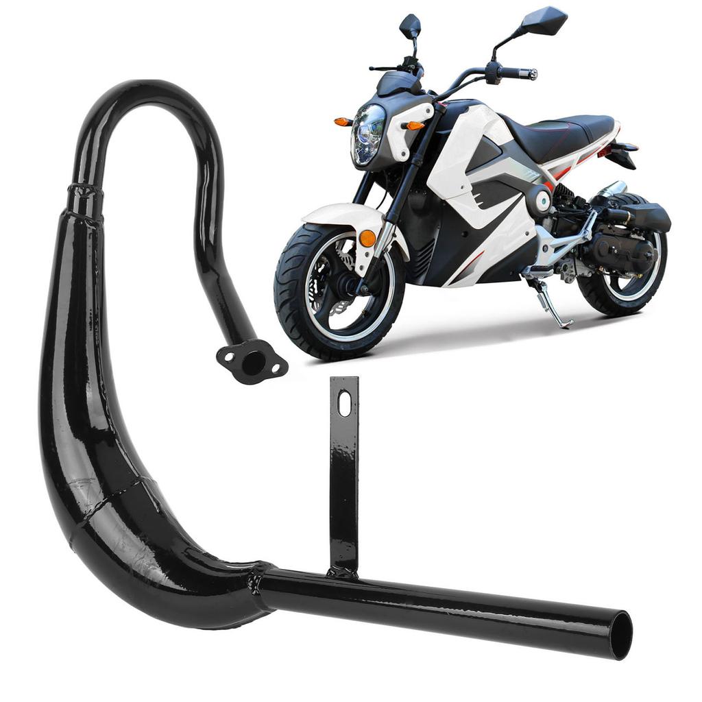Motoruitlaatpijp 40 mm Doorsnede Aluminiumlegering Geluidsreductie Elektrische Fiets Uitlaatpijp met Demper Pakking