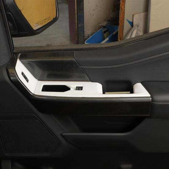 6x Window Lift Control Switch plates Cover For Ford F150 + White Accessories