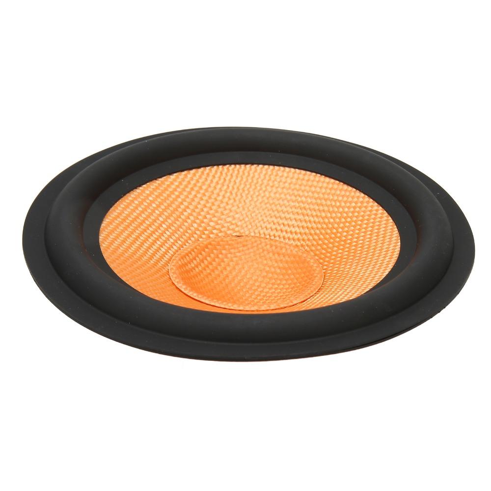 2PCS 1 Inch Bore & 6 Inch Outer Dia Paper Speaker Cone Rubber Surround Drum Paper Speaker Repair
