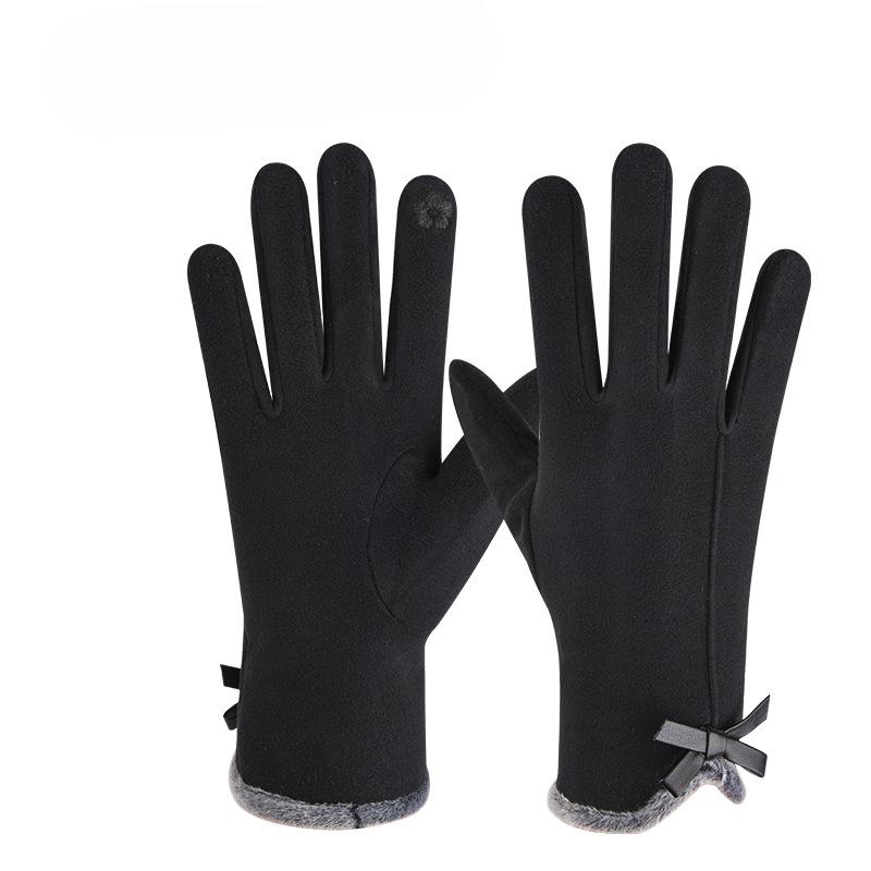 Winter Gloves for Women Plus Velvet Thickened Autumn Riding Gloves for Driving Winter Cold Protection and Warm Touch Screen Riding Electric Bike