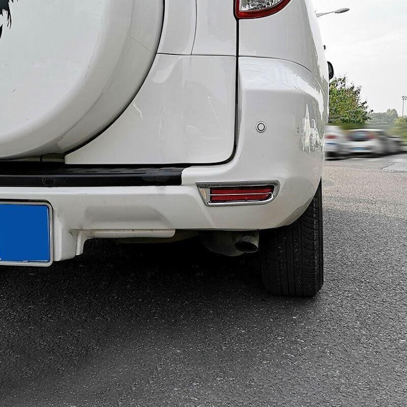 For Toyota RAV4 09-12 Chrome Silver Rear Fog Light Lamp Eyelid Molding Trim