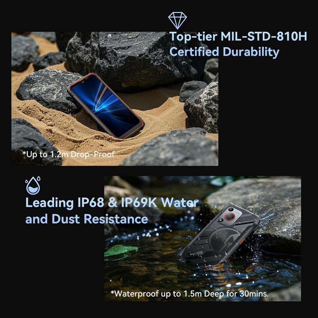 Blackview OSCAL MARINE 1 Rugged Smartphone UMS9230E T615 90Hz 4GB 128GB 5100mAh