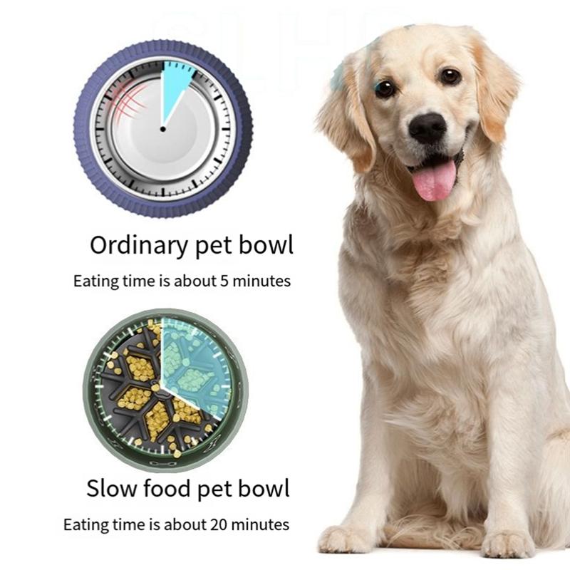 M-Moderní-Pet Pomalý krmič Miska na pomalé krmení Vložka do psí misky Design proti dušení pro pomalé krmení