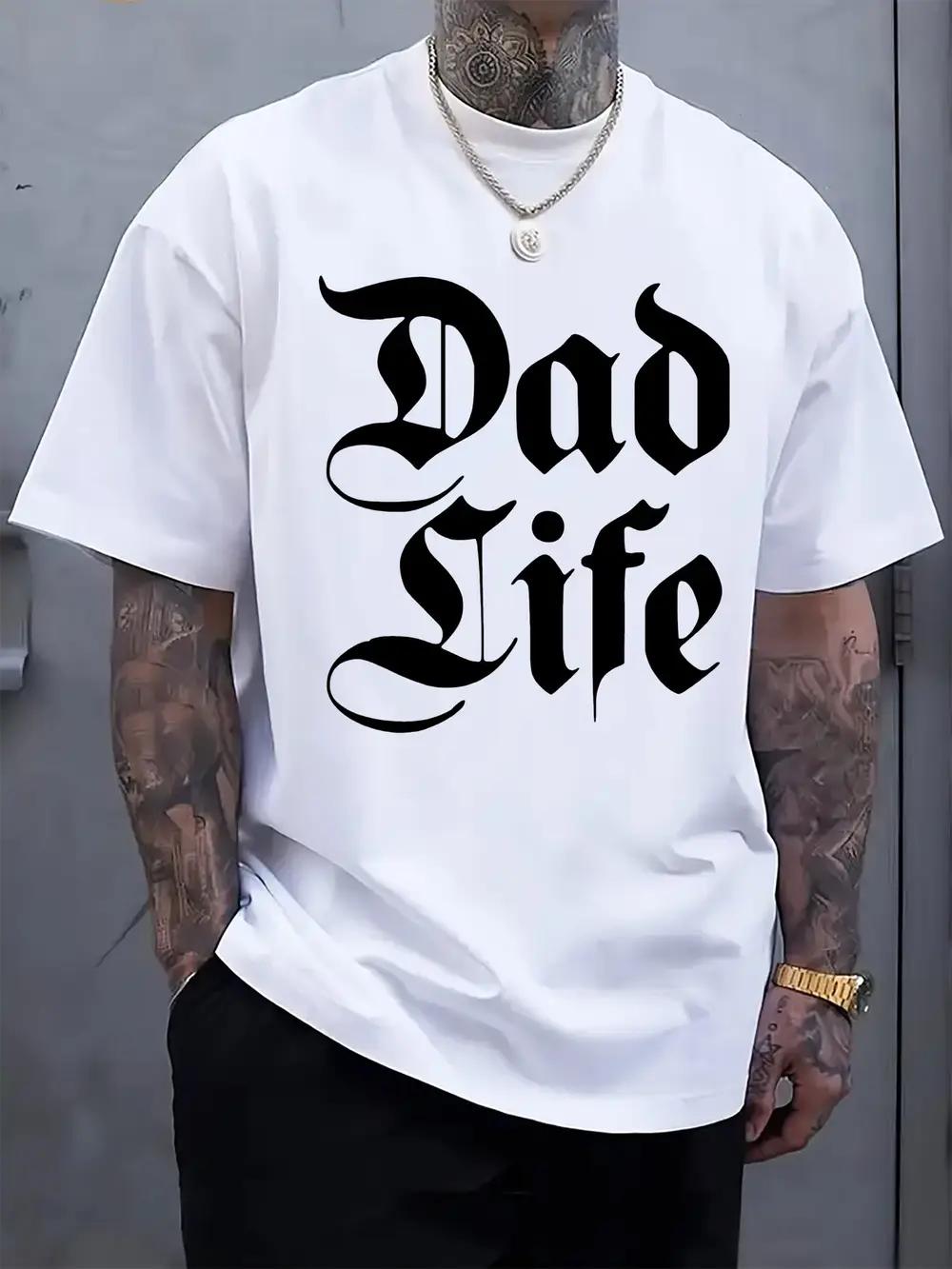 

Casual DAD LIFE Graphic T-shirt - Short Sleeve L