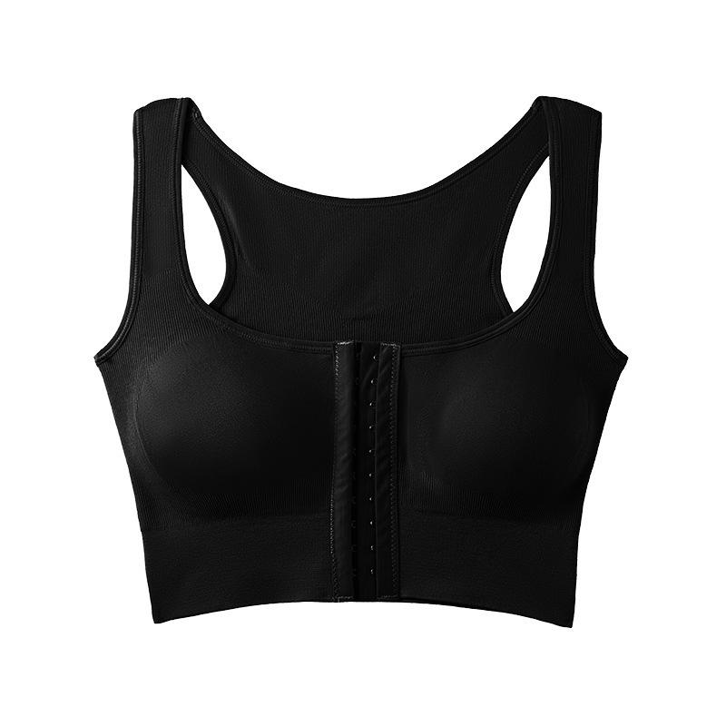 Running Yoga Sports Breathable Comfort Vest Front Buckle Sports Underwear No Steel Rim Adjustment Bra Women
