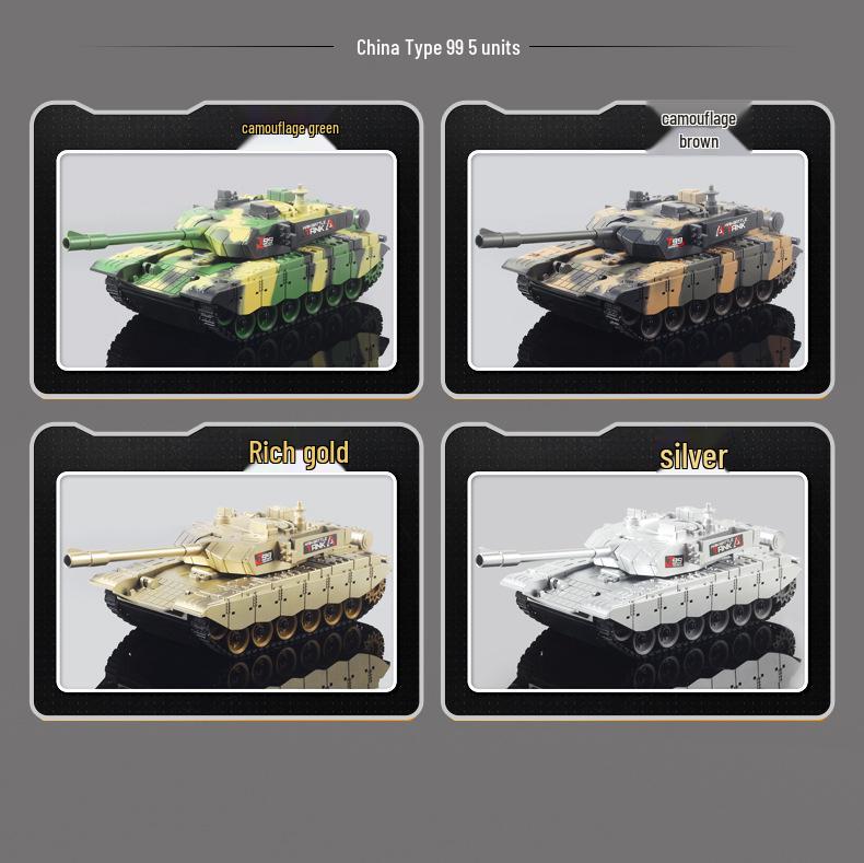 Remote Control Off-Road Armored Tank Toy with Firing Capability