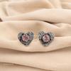 Morganite Gemstone 925 Sterling Silver Unique Engagement Stud Earrings Jewelry EE-143-6