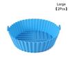 Silicone Basket Pot Tray Air Fryer Baking Tray Circular Air Fryer Liners Food Grade Non Stick Air Fryer Basket Reusable Oven Mat