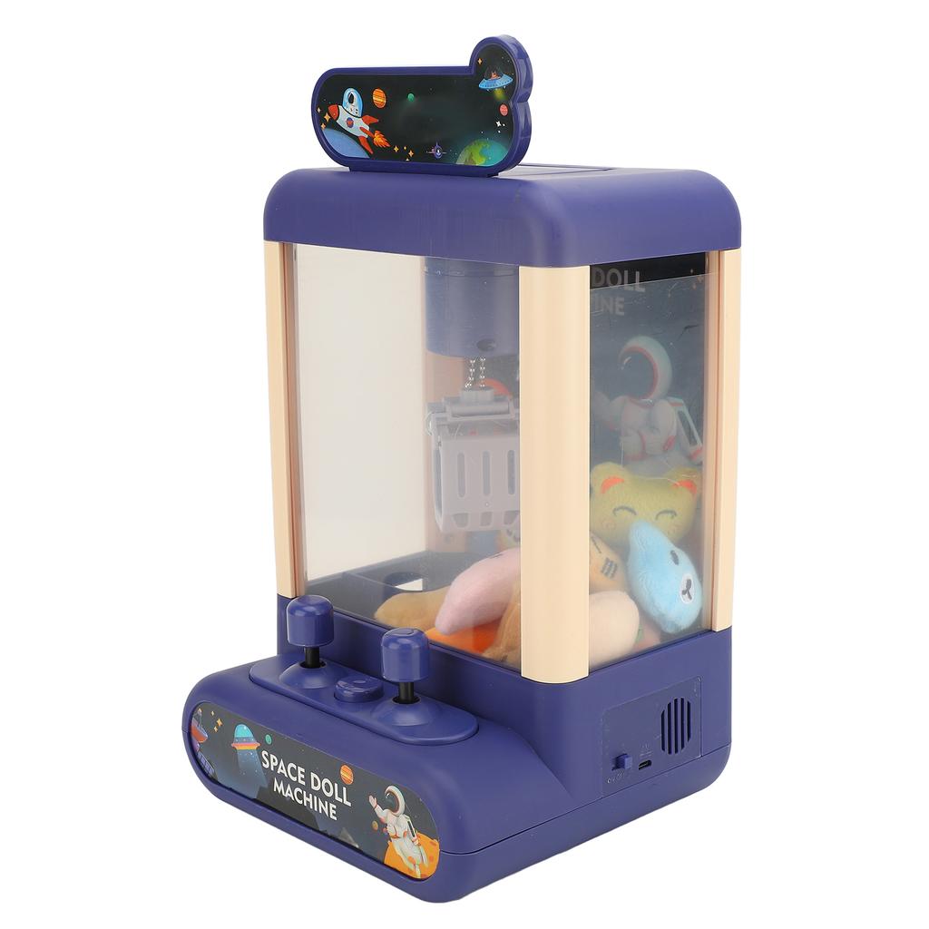 Kids Claw Machine Improve Eye Hand Coordination Interactive 10 Dolls and 10 Capsules Doll Grabber