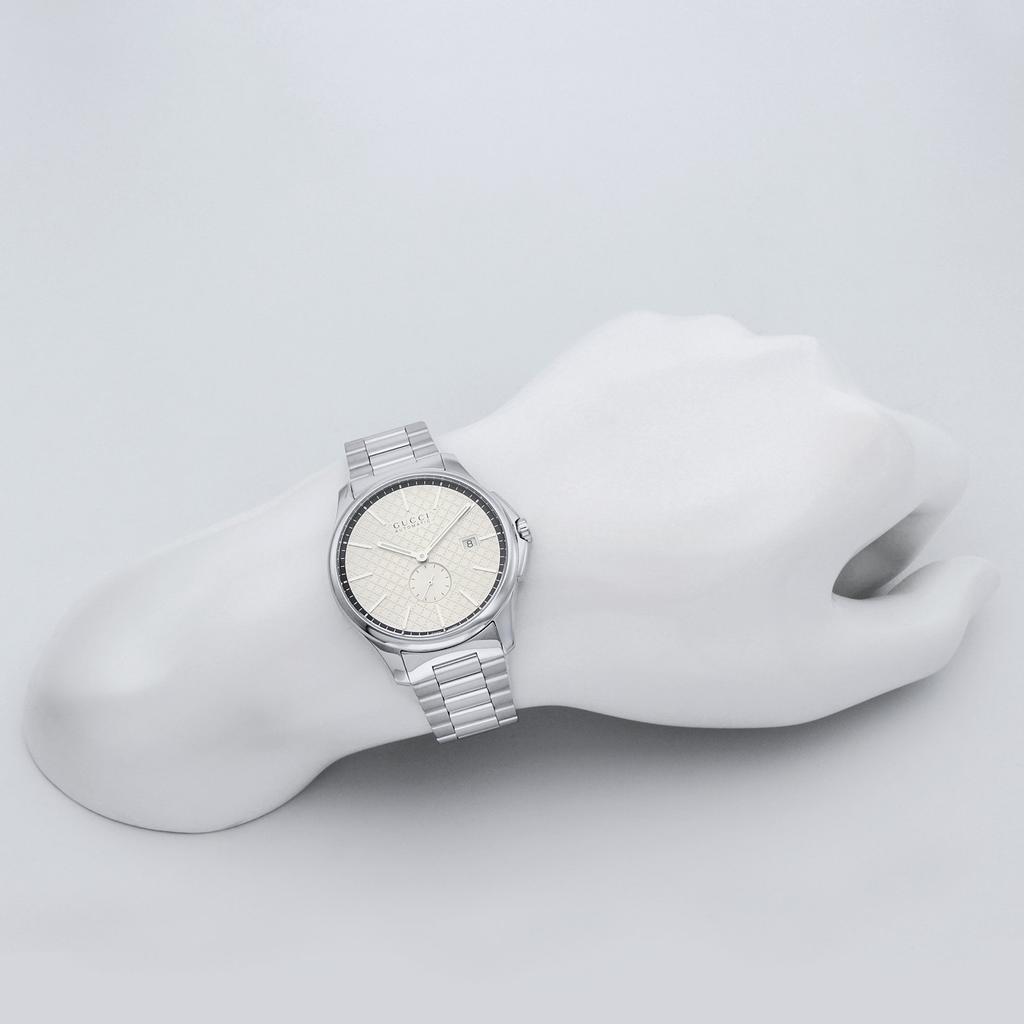 Gucci Watch with Silver YA126320 G-Timeless Dial,
