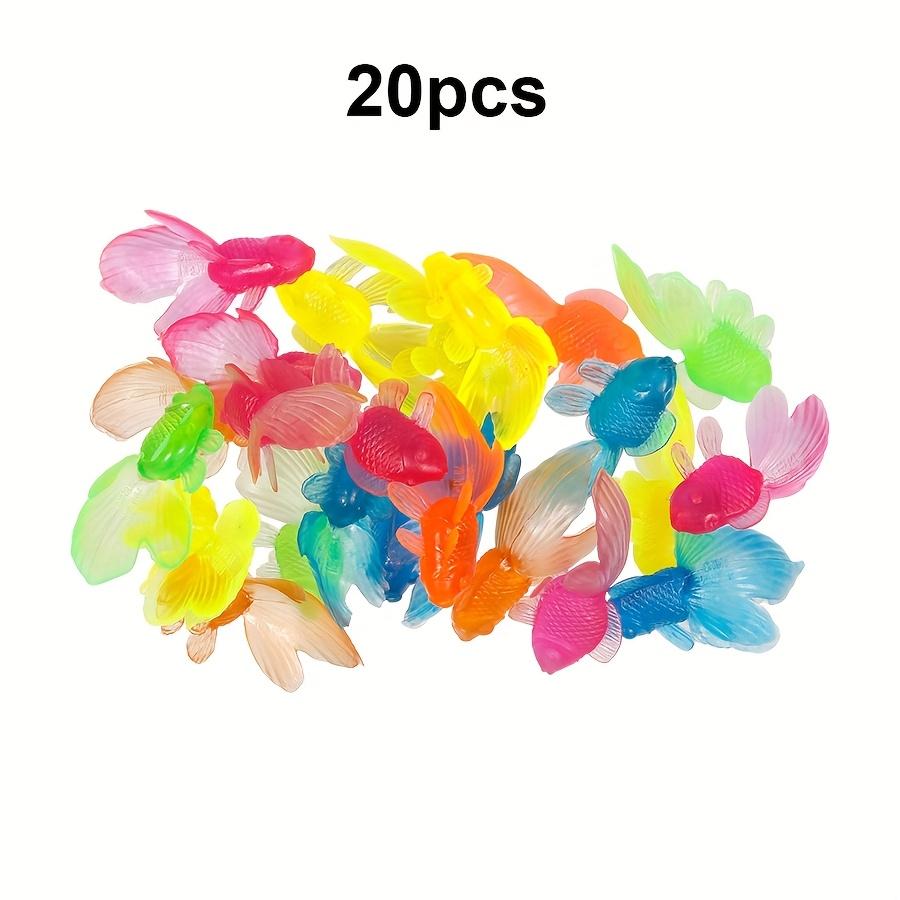 5/10/20 szt. 5 cm Mieszany Kolor Przezroczysty Złota Rybka Ozdoba Symulacja Miniaturyzacja Ryba DIY Ogród Akwarium Dekoracja JXB