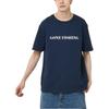 Vans Letter Print Crew Neck Comfortable Breathable Short Sleeve T-Shirt Unisex Tops Dark-Blue VN000BZ4LKZ