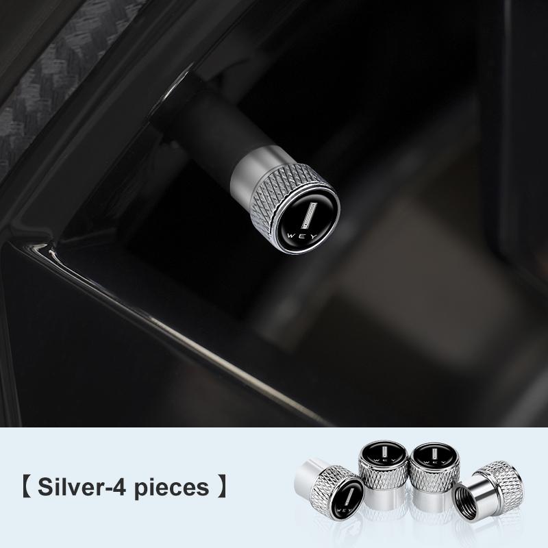 For Great Wall Wey TANK 300 400 500 700 Tank300 GMW 4Pcs Aluminum Alloy Car Wheel Tire Valve Caps Tyre Stem Covers Accessories