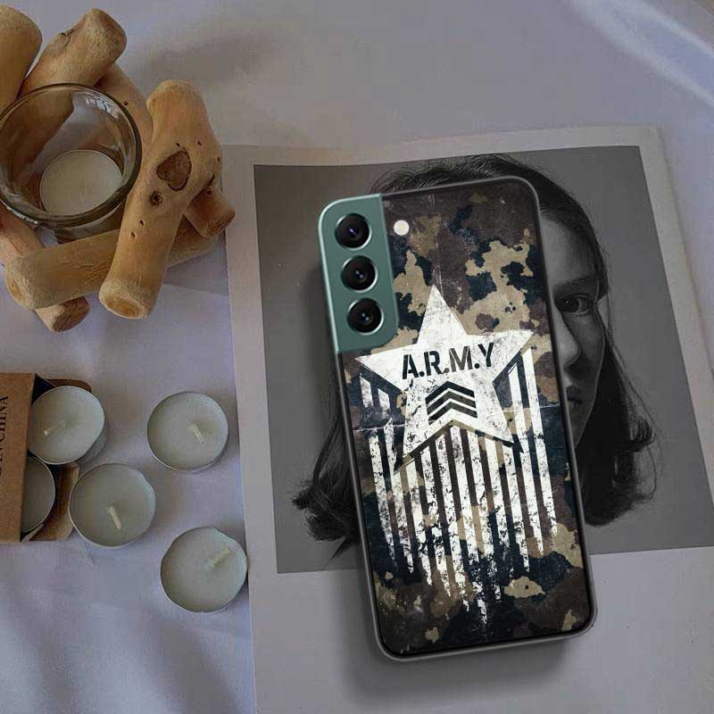 Kamuflażowy Kolor Etui Na Telefon Dla Samsung A16 A26 A36 A56 Galaxy A02S A12 A52S A13 A23 A33 A53 A54 A34 A24 A14 A22 A32 A42 A72 Cov