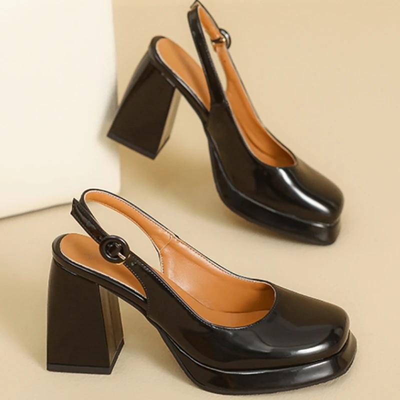 Slingbacks Sommer Damen Sandalen Mode Schwarz Weiß Pumps Schuhe Für Mädchen Elegant Hohe Absätze Hochzeitsschuhe Damen Große Größe