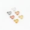 100Pcs Copper Wire Protectors Loops 14/18K Gold Plating U Shape Clasps Thread Protector  Jewelry