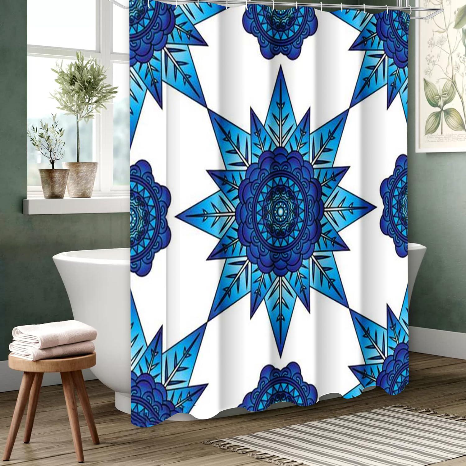 

Мандала в национальном стиле Занавеска для ванной Комнатные буквы Занавеска для душа Водонепроницаемая с 12 крючками Рыбы Домашний декор Бесплатная доставка 180x180cm curtain фиолетовый