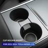 For Tesla Model Y 2025-2025/Model 3 Central Control Cup Holder Original Car Color Interior Accessories