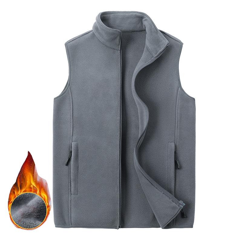 

Большой размер 8xl осенне-зимняя модная однотонная жилетка мужская большого размера безрукавка мужская жилетка свободная повседневная спортивная куртка 7XL