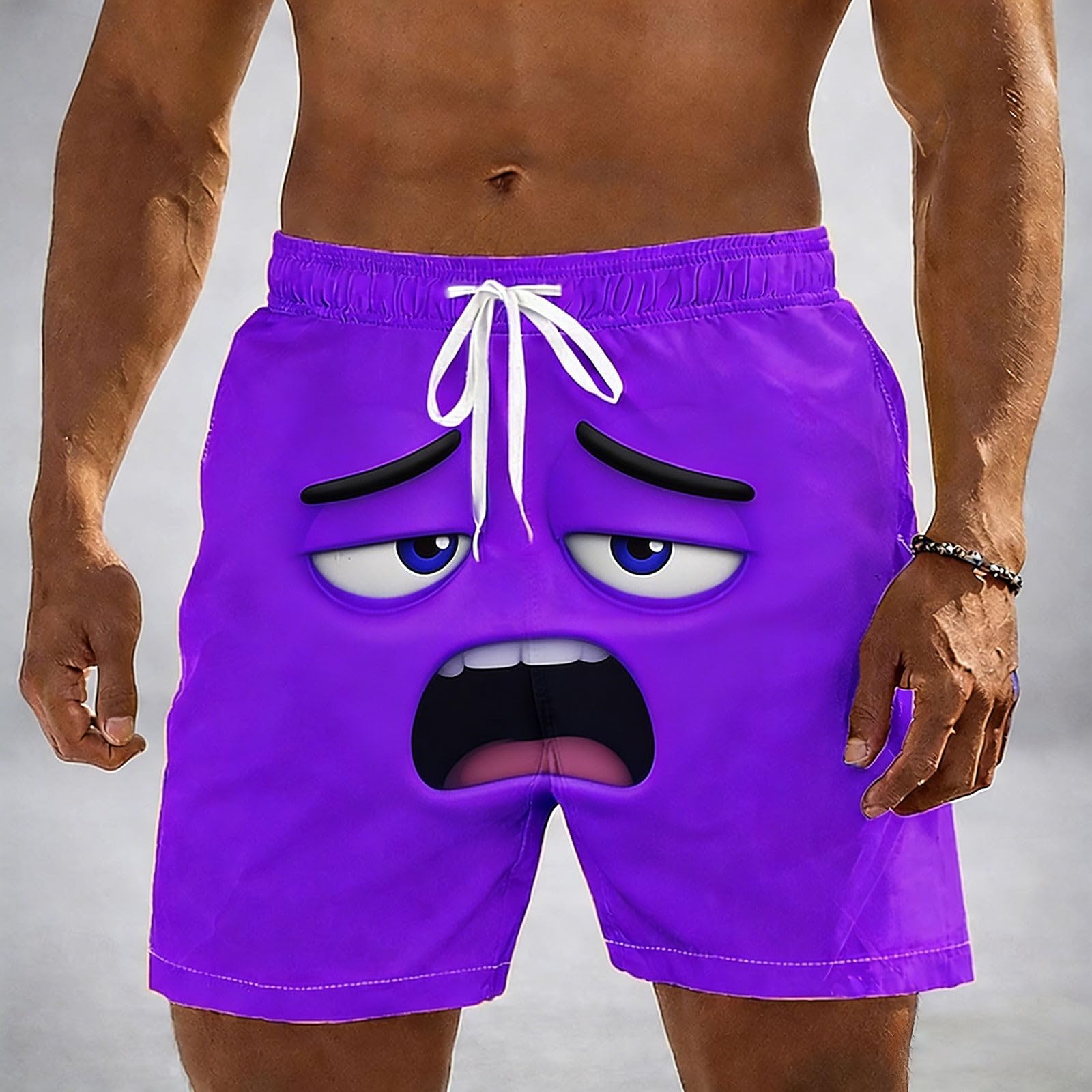 

Men Swim Trunks Quick Dry Board Shorts with Drawstring Waistband and Printed Graphic for Beach Pool Sportswear XXXL