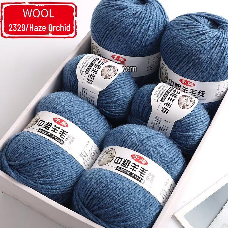 Medium-Thick Fuzzy Wool Yarn Balls for Handmade DIY Crochet & Knitting: Ideal for Scarves & Sweaters