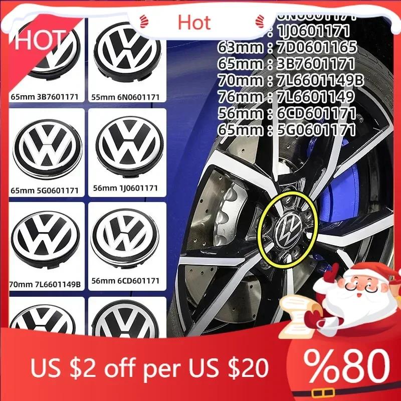 AGLNX1 For VW New 4pcs/set 56mm/65mm/66mm Car Styling Wheel Center Cap Hub Covers Badge Accessories For VW Volkswagen Golf 3B7601171