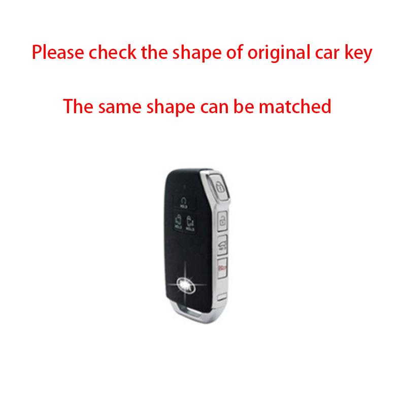 7 Buttons Car Key Case Cover for Kia K5 K3 K4 Sportage Carnival Sedona Zinc Alloy Leather Shell Fob Holder Keychain Accessories