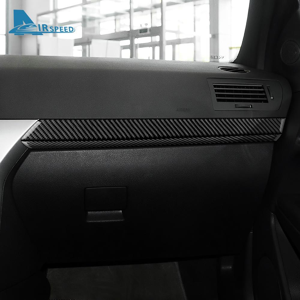 Real Soft Carbon Fiber Sticker For Vauxhall Opel Astra H MK5 2004 2005 2006 2007 2008 2009 2010 Car Co-pilot Passanger Side Trim