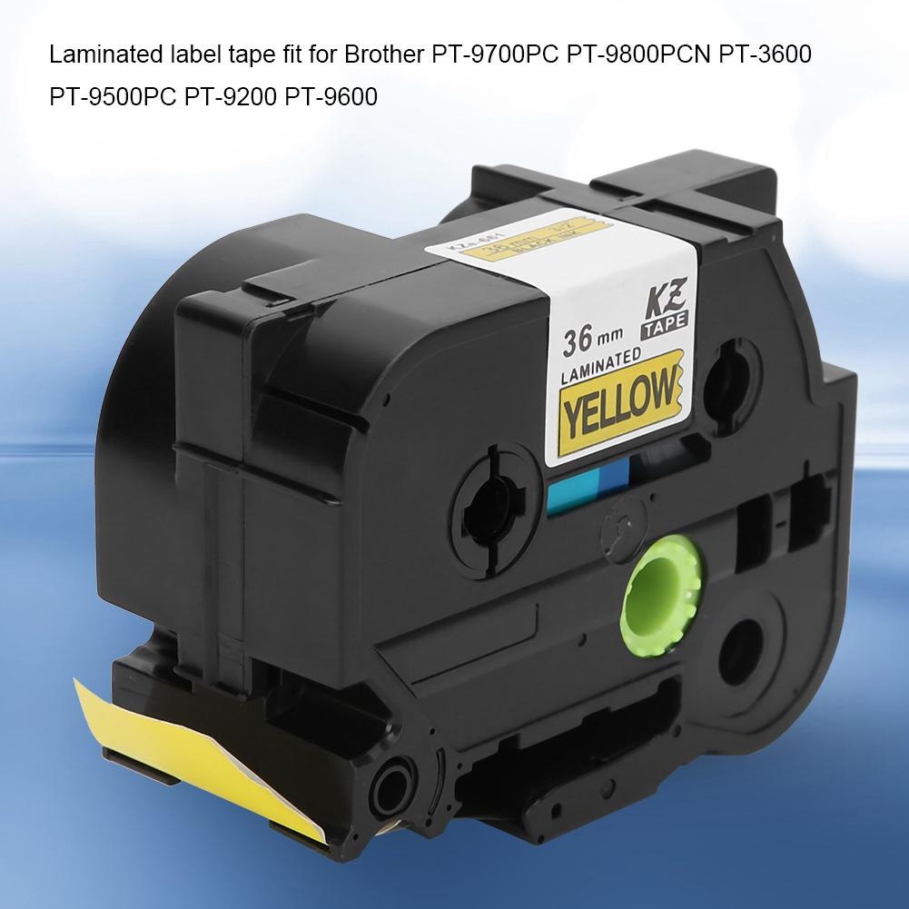 36mm Etikettendrucker Laminiertes Etikettenband Passend für   PT-9700PC PT-9800PCN PT-3600