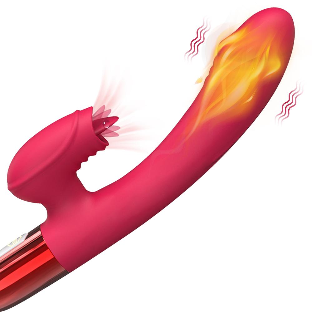 Powerful Vibrator for Women with Tongue Licking Clitoris Stimulator Female Masturbation G Spot Dildo Adults Goods Sex Toys 18+