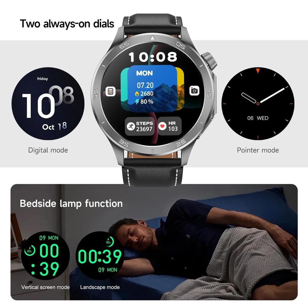 2025 NEW WANCH X2 MAX Outdoor Sports Men SmartWatch GPS Motion Trajectory Compass AMOLED Screen IP67 Waterproof Smart Watch