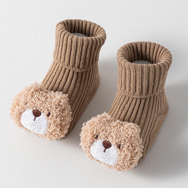 

Unisex Infant Toddler Non-Slip Cotton Socks, Ages 0-3, for All Seasons. M: 1-3 years, foot length 11-13 cm