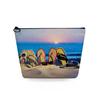 Women Beach conch Print Cosmetic Bag Toiletries Organize Travel Storage Case 6728 KTB