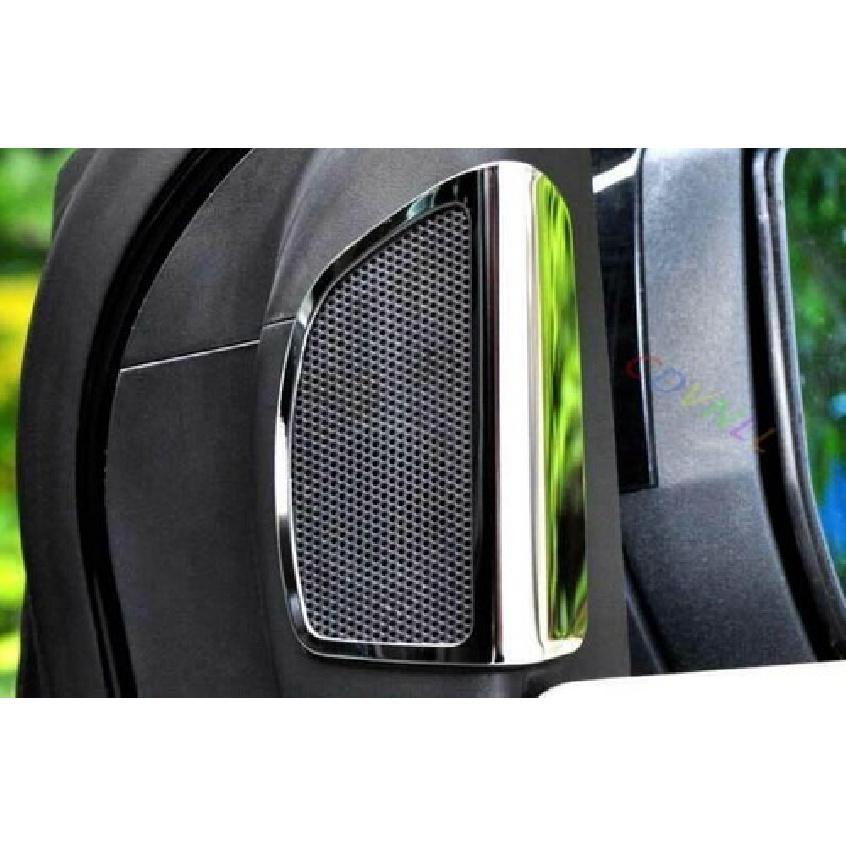 For Ford Focus 2012-2018 Chrome Steel A Post Speaker Frame Cover Trim 2PCS new