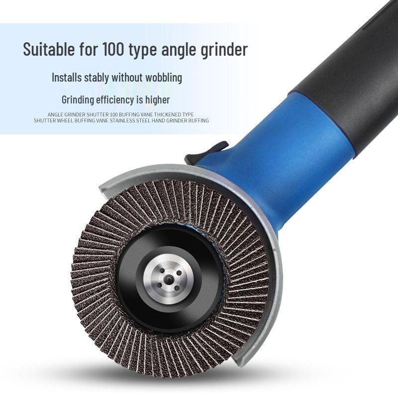 Angle Grinder Flap Wheel Polisher for Stainless Steel & Wood