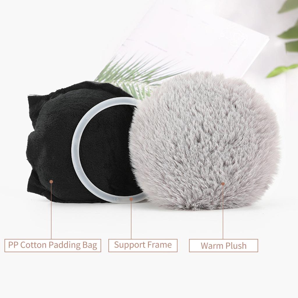 Women Girls Ear Covers Warmer Winter Folding Warm Earwarmer Furry Earmuffs Outdoor Soft Plush Ear Covers for Cold Weather