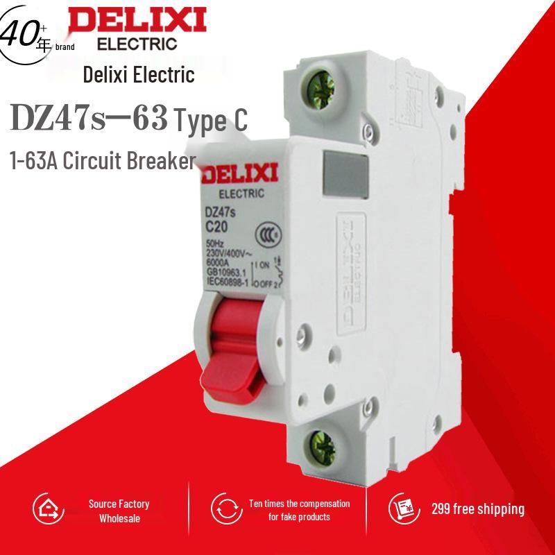 Delixi DZ47s-63 1P C 1A-63A Smart Mini Circuit Breaker