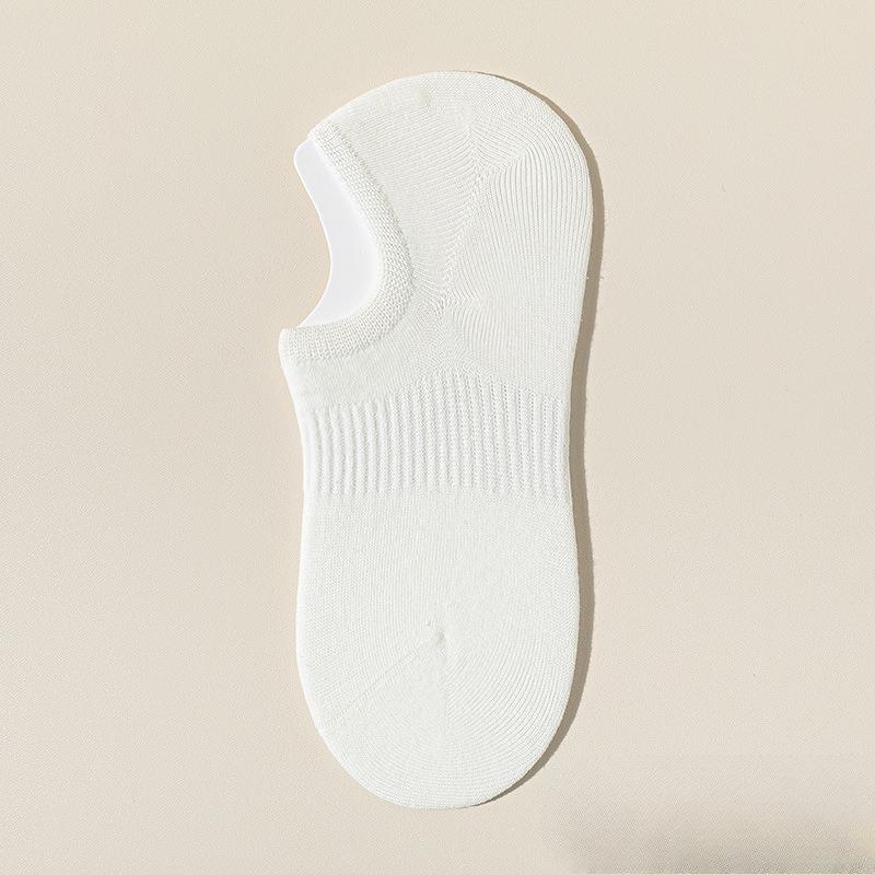 Носки детские летние силиконовые противоскользящие однотонные лодочки хлопковые простые непромокаемые перекрывающиеся противоскользящие невидимые носки 1 pair